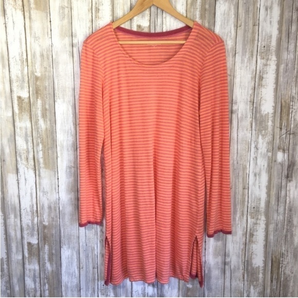 Eileen Fisher Linen Orange & Pink Tunic - Picture 2 of 5